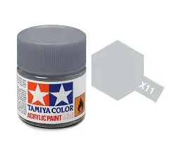 Tamiya X-11 Chrome Silver Mini Acrylic 10Ml - 81511 1