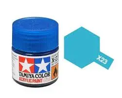 Tamiya X-23 Clear Blue Mini Acrylic 10Ml - 81523 1