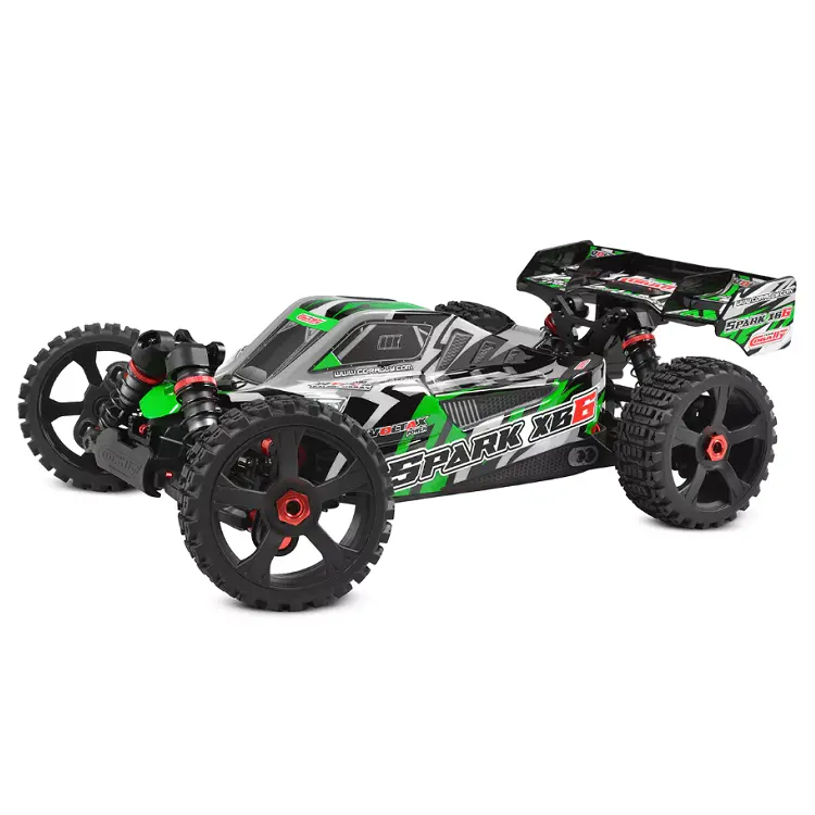 Team Corally 1:8 Spark Xb-6 6S Green Buggy W/ 2.4Ghz Radio & 2050Kv Brushless Driveline - C-00285-G 1