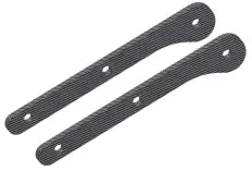 Team Corally 2.5Mm Graphite Front Chassis Brace Stiffener 2Pcs - C-00180-255 1
