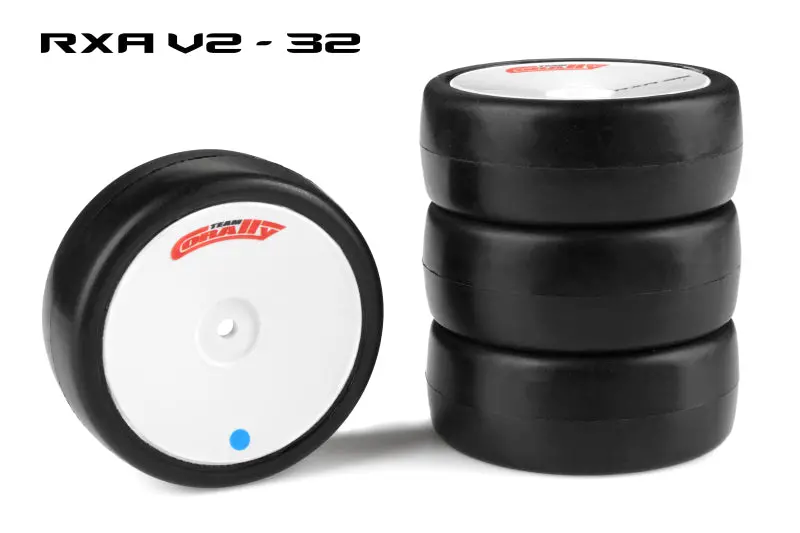 Team Corally Attack Rxa V2 1:10 Touring Rubber Tyres On White Dish Wheel 32Sh 4Pcs - C-14753-32 1