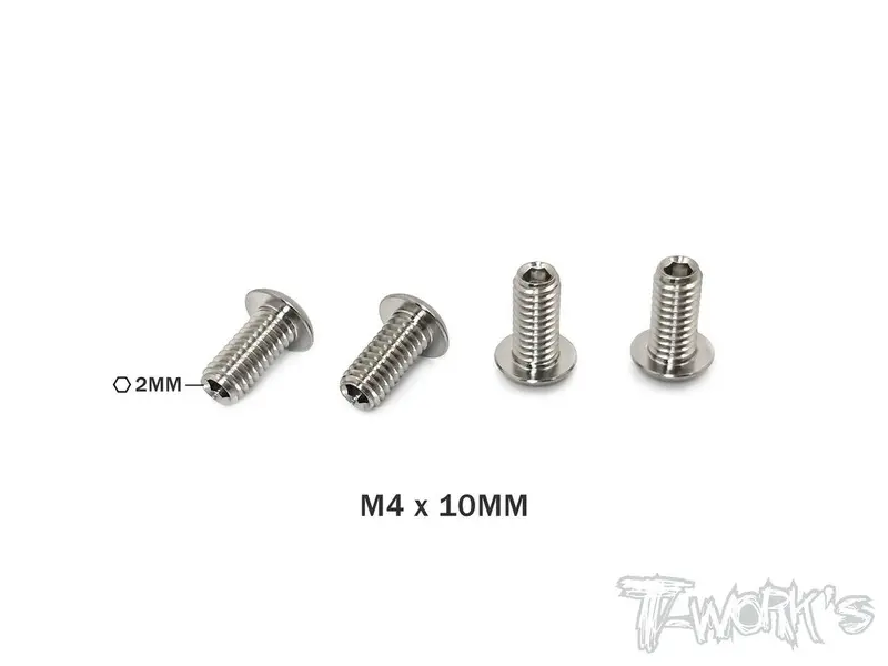 Titanium Down Stop Screws M4 X 10Mm - 4Pcs 1