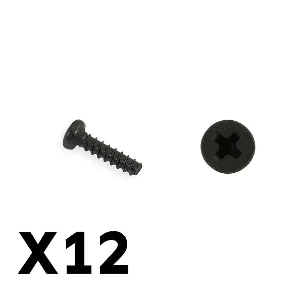 Tracer Pan Head Self Tapping Screws 2X8mm - 12Pcs 1
