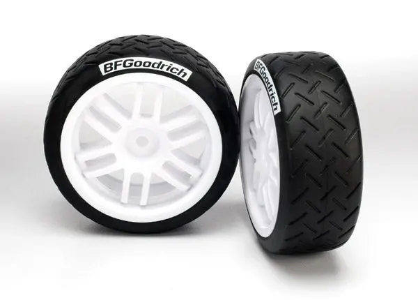 Traxxas 1:16 Bfg Rally Tyres On White Split Spoke Wheels 2Pcs - 7372 1