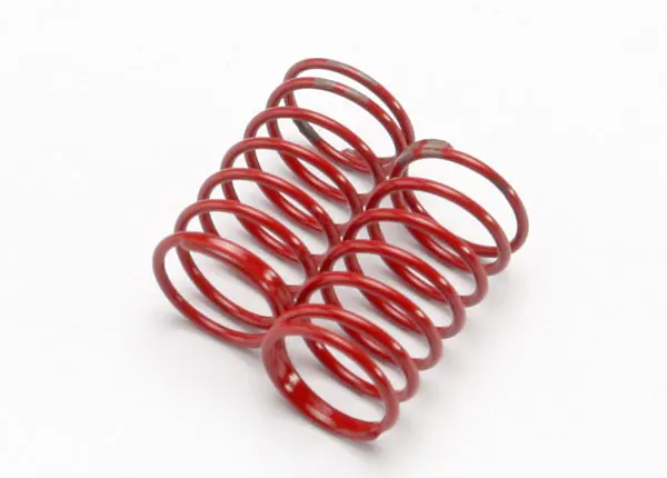 Traxxas 1:16 Gtr Shock Springs 1.02 Dbl Tan Rate Red Finish 2Pcs - 7142 1
