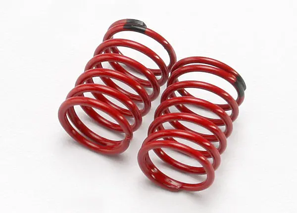Traxxas 1:16 Gtr Shock Springs 2.22 Black Rate Red Finish 2Pcs - 7148 1