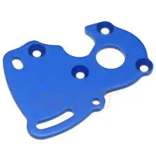 Traxxas 1:16 Motor Plate Blue Aluminium Suit Velineon 380 Motor - 7090 1