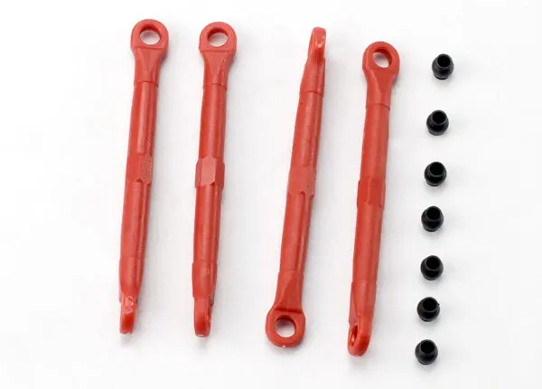Traxxas 1:16 Toe Link Set Red Fr/Rr W/ Pivot Balls - 7038 1