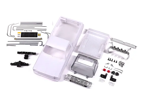Traxxas 1:18 1979 Chevy K10 Body White Unassembled Suit Trx-4M Ht - 9811 1
