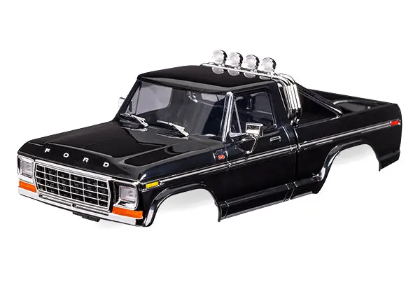 Traxxas 1:18 1979 Ford F-150 Body Black Complete Suit Trx-4M Ht/ Trx-4Mt - 9812-Blk 1