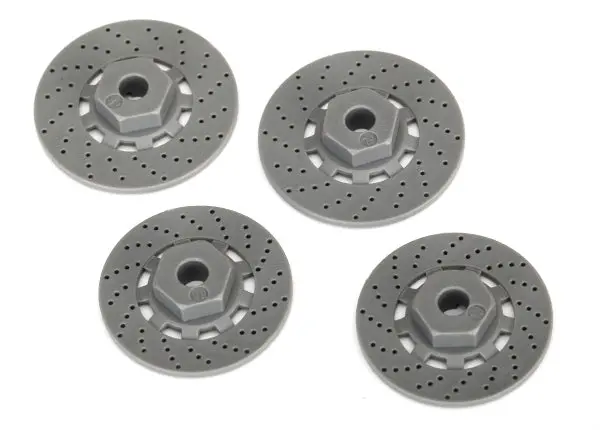 Traxxas 12Mm Wheel Hub Brake Disc Rotors Grey 4Pcs - 8356 1