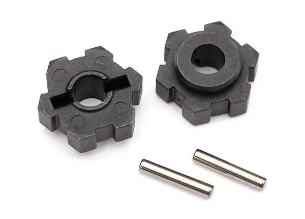 Traxxas 17Mm Hex Hubs Black W/ Pins 2Pcs/Ea - 8956 1