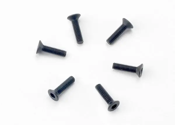 Traxxas 2.5X10mm Hex Drive Countersunk Screws 6Pcs - 2523 1