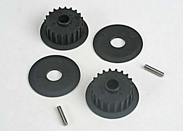 Traxxas 20 Groove Middle Pulleys W/ Flanges & Pins 2Sets - 4895 1