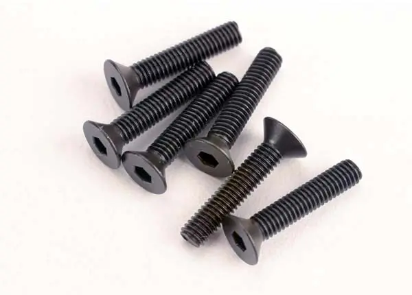 Traxxas 3X15mm Hex Drive Countersunk Screws 6Pcs - 2553 1