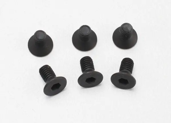 Traxxas 3X6mm Hex Drive Countersunk Head Screws 6Pcs - 2534 1