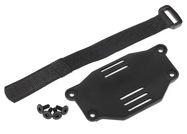 Traxxas Battery Plate & Velcro Strap W/ Hardware - 8223 1
