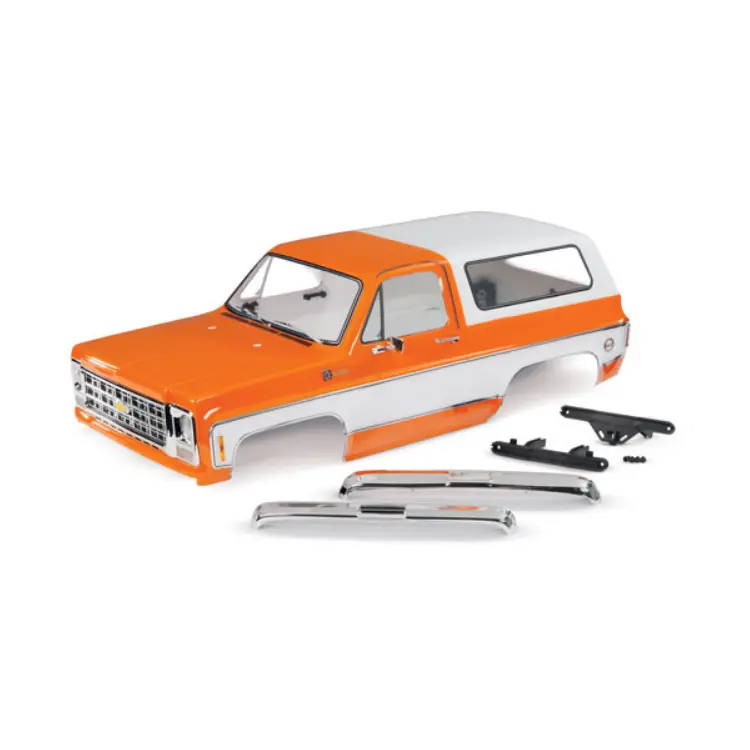 Traxxas Body Shell 1979 Chevrolet Blazer Complete Orange Clipless - 8126-Orng 1
