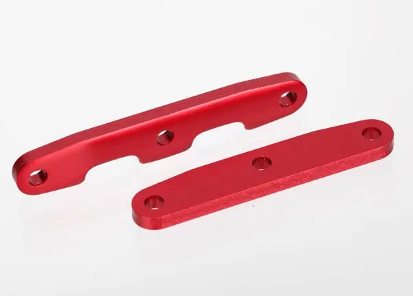 Traxxas Bulkhead Tie Bars Fr & Rr Red Aluminium - 6823R 1
