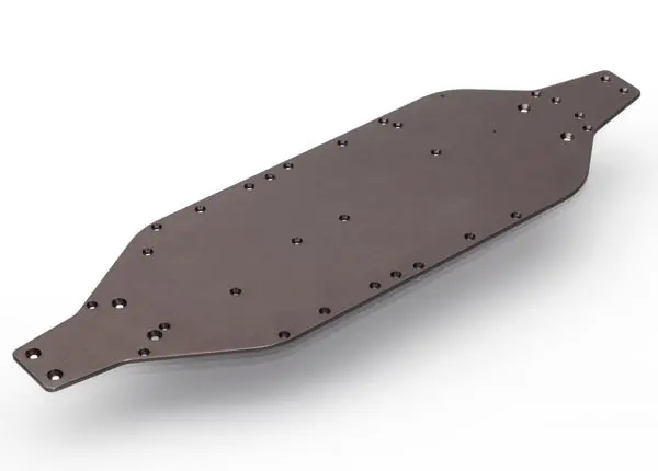 Traxxas Chassis Plate 6061-T6 Dark Titanium Aluminium - 6422 1