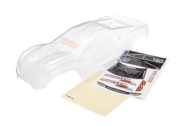 Traxxas Clear Body Shell No Cage Frame Suit Rustler 4Wd - 6717 1