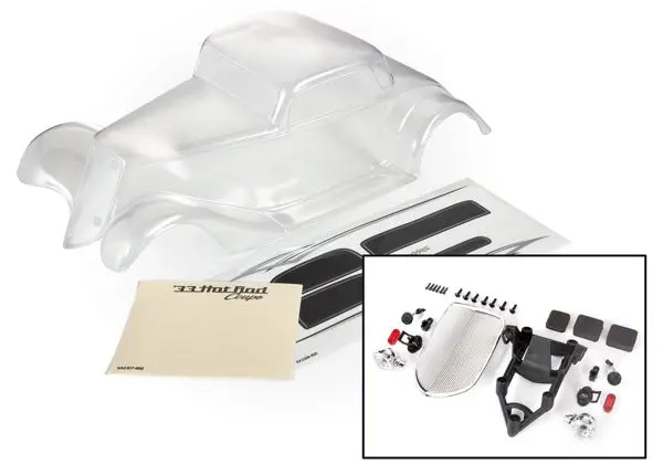 Traxxas Clear Body Shell Suit 1933 Hot Rod Coupe Factory Five - 9333 1