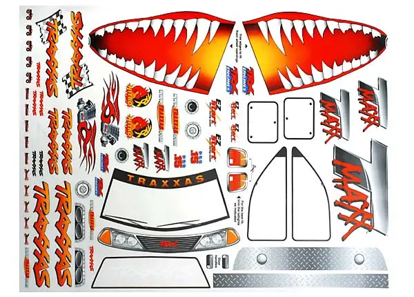Traxxas Decal Sheets Jaws Suit T-Maxx - 4913X 1
