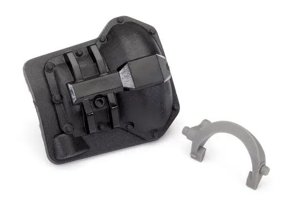 Traxxas Diff Cover Rear Black W/ T-Lock Fork Suit Trx-6 - 8847 1