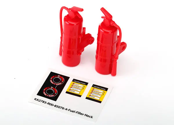 Traxxas Fire Extinguisher Red W/ Decals 2Pcs - 8422 1