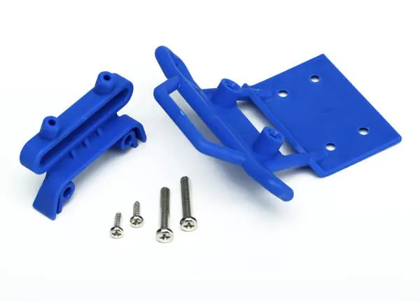 Traxxas Front Bumper & Mount Blue W/ Screws - 3621X 1