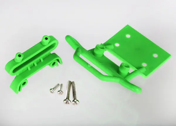 Traxxas Front Bumper & Mount Green W/ Screws - 3621A 1