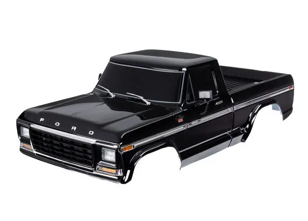 Traxxas Gloss Black Painted & Finished Body Shell Suit 1979 Ford F-150 Crawler Wb 336Mm - 9230-Blk 1