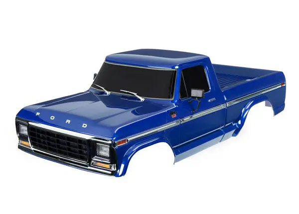 Traxxas Gloss Blue Painted & Finished Body Shell Suit 1979 Ford F-150 Crawler Wb 336Mm - 9230-Blue 1