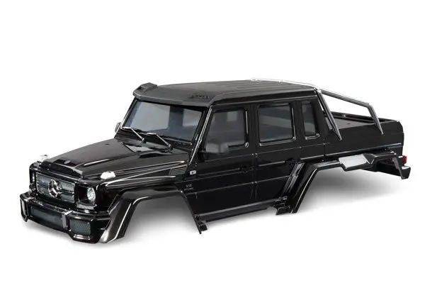 Traxxas Gloss Metallic Black Painted & Finished Mercedes G63 Body Shell Suit Trx-6 - 8825R 1