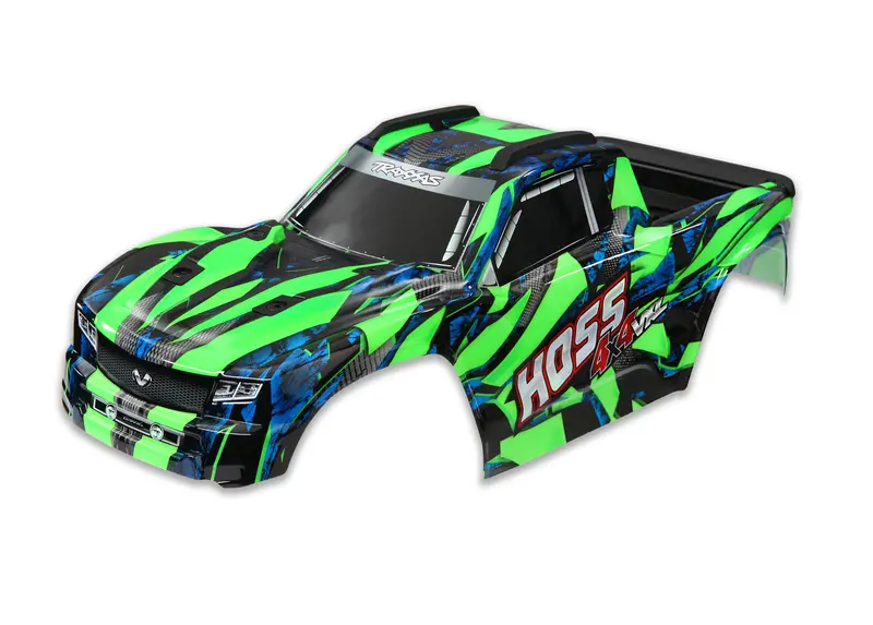 Traxxas Green Painted Body Shell W/ Cage Frame Suit Hoss - 9011G 1