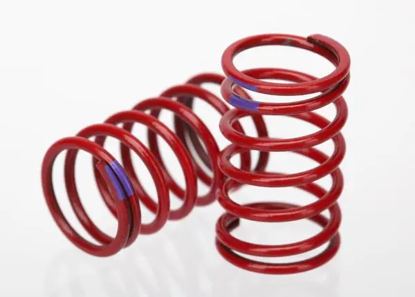Traxxas Gtr 1:16 Shock Springs 3.2 Purple Rate Red Finish 2Pcs - 7246 1