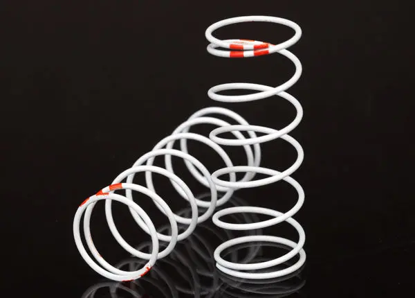 Traxxas Gtr Long Shock Springs 0.623 Orange Rate White Finish 2Pcs - 7440 1