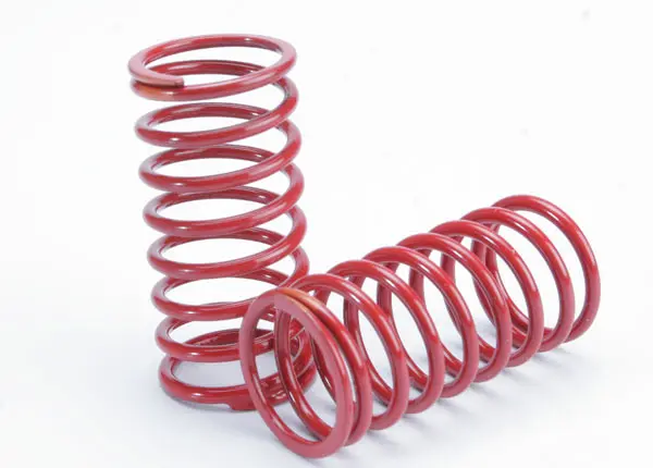 Traxxas Gtr Shock Springs Front 3.2 Orange Rate Red Finish 2Pcs - 5437 1