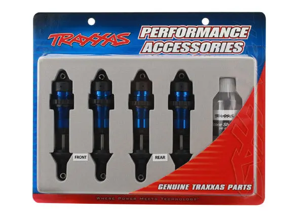 Traxxas Gtr Shocks Blue Aluminium Assembled No Springs 2Pcs - 5460A 2