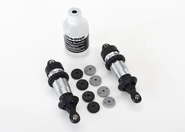 Traxxas Gtr Shocks Silver Assembled No Springs 2Pcs - 5460 1