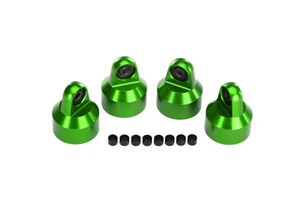Traxxas Gtx Shock Caps Green Aluminium 4Pcs - 7764G 1