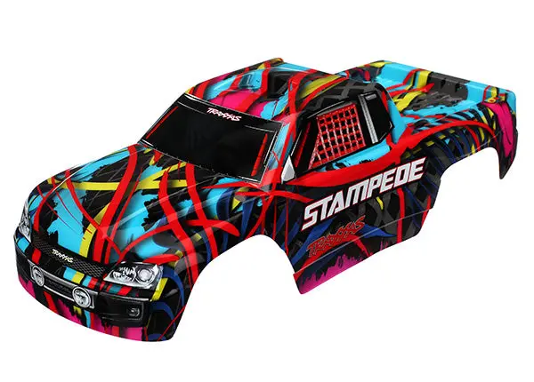 Traxxas Hawaiian Graphics Painted Body Shell Suit Stampede - 3649 1