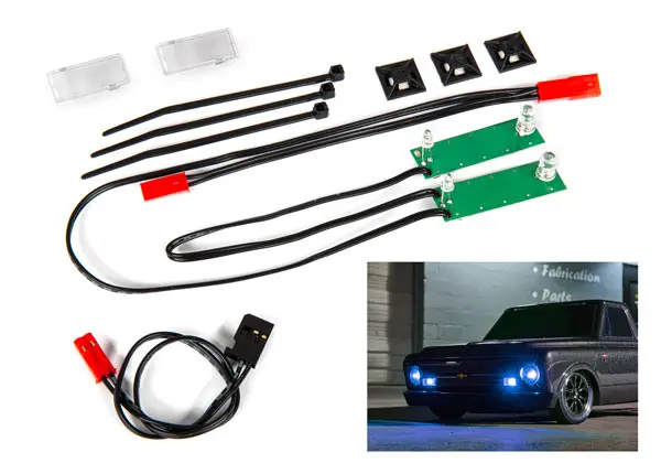 Traxxas Led Front Light Set Blue Suit Drag Slash - 9496X 1