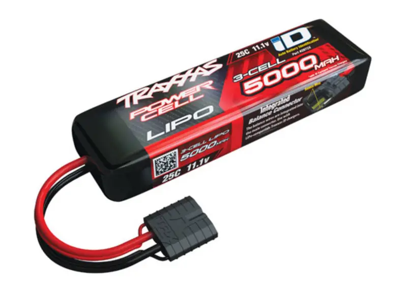 Traxxas Lipo 3S 5000Mah 11.1V 25C Id Power Cell Battery 1