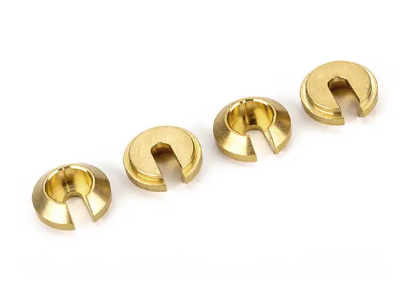 Traxxas Lower Shock Spring Retainer Brass Suit Trx-4M 4Pcs - 9761A 1