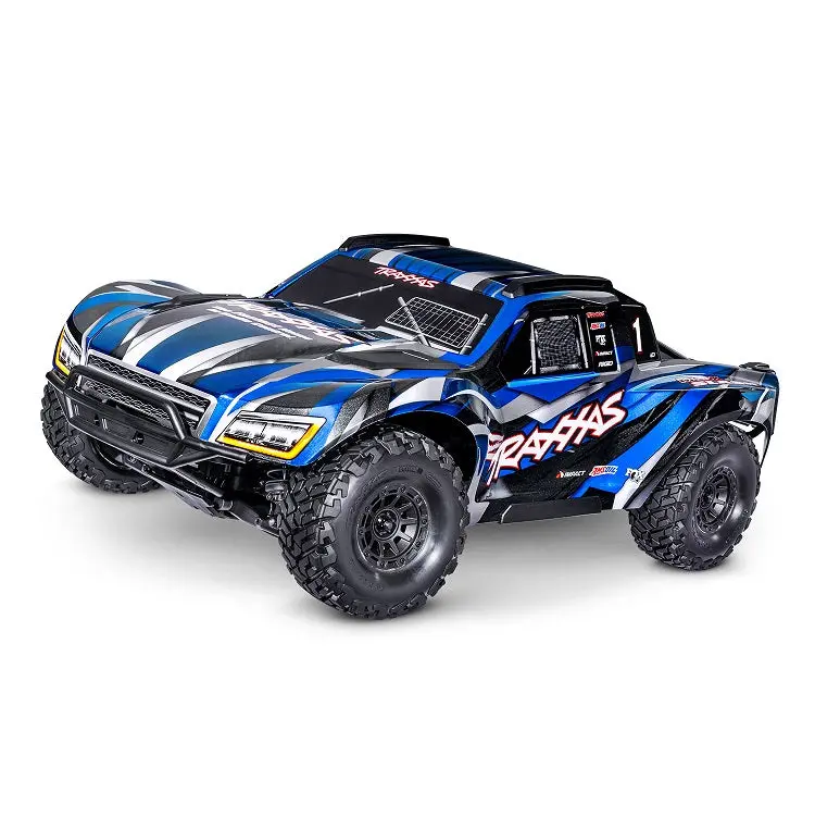 Traxxas Maxx Slash Blue Short Course Truck W/ Tqi Radio, Vxl-6S And Tsm - 102076-4Blue 1