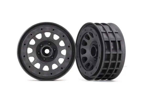 Traxxas Method 105 2.2In Race Wheels Charcoal Grey No Beadlocks 2Pcs - 8171A 1