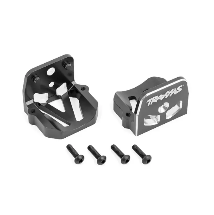 Traxxas Motor Mounts Grey 6061-T6 Aluminium W/ Hardware - 7760-Gray 1