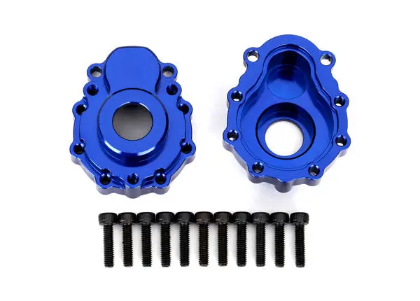 Traxxas Outer Portal Housings Blue 6061-T6 Aluminium W/ Hardware 2Pcs - 8251X 1