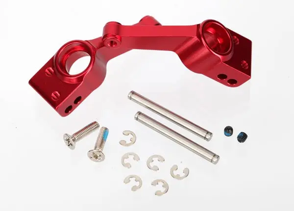 Traxxas Rear Stub Axle Carriers Red Aluminium 2Pcs - 1952A 1